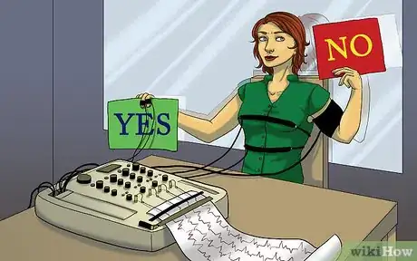 persona engañando al polígrafo